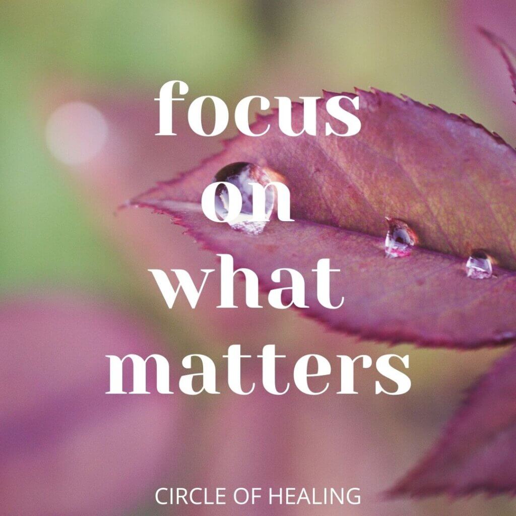 1. Healing What Matters and What Does Not Matter to Create Inner Peace and Space